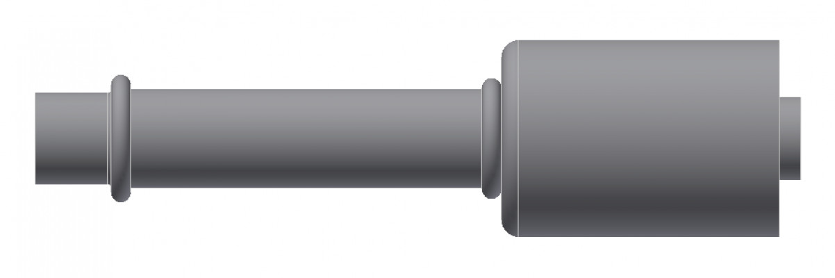 Image of A/C Refrigerant Hose Fitting - LONG PILOT W/O NUT, Strt - Std Barrier Steel Ftg from Sunair. Part number: SA-52724-08-08S