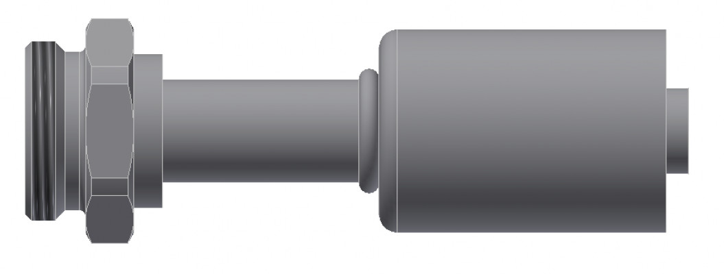 Image of A/C Refrigerant Hose Fitting - MALE QUICK CONNECT - Std Barrier Steel Ftg from Sunair. Part number: SA-52747-12-10S