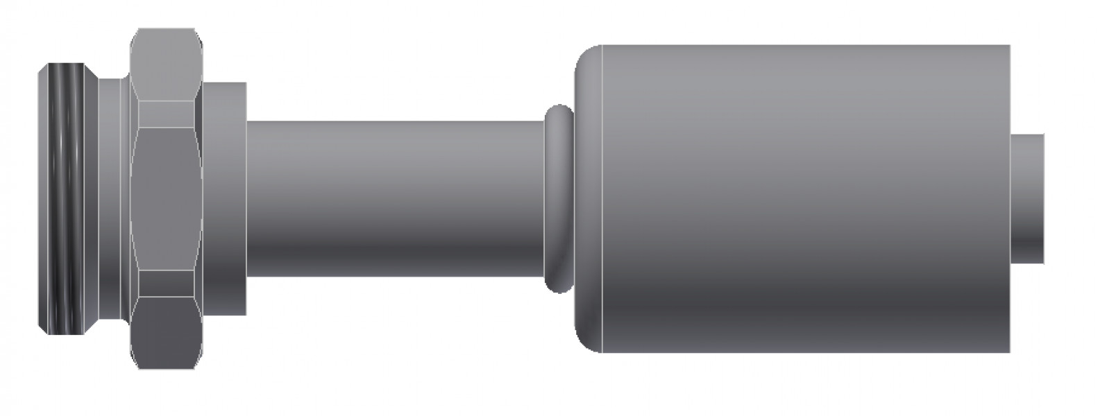 Image of A/C Refrigerant Hose Fitting - MALE QUICK CONNECT - Std Barrier Steel Ftg from Sunair. Part number: SA-52747-12-12S