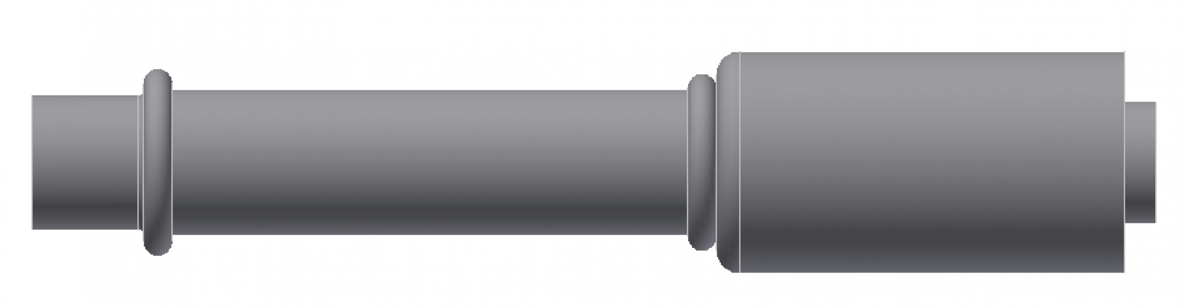 Image of A/C Refrigerant Hose Fitting - LONG PILOT W/O NUT, Strt - Red Barrier Steel Ftg from Sunair. Part number: SA-53724-08-08S