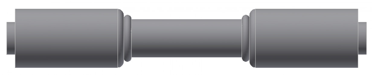 Image of A/C Refrigerant Hose Fitting - IN-LINE SLICER - Red Barrier Steel Ftg from Sunair. Part number: SA-8007-10-12S
