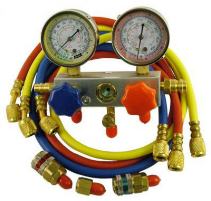 Image of R12 / R134a Manifold Gauge Set from Sunair. Part number: TL6000