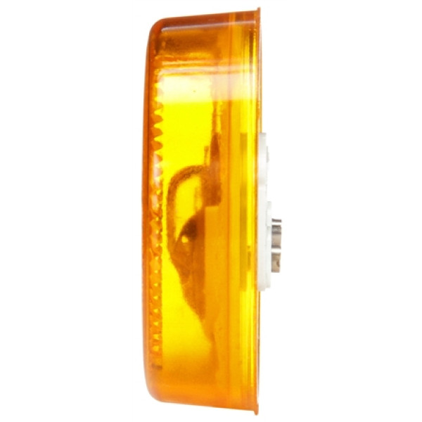 Image of 10 Series, Reflectorized, Incan., Yellow Round, 1 Bulb, M/C Light, PC, 12V from Trucklite. Part number: 10205Y4