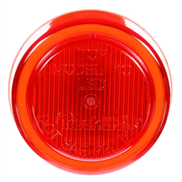 Image of 10 Series, LED, Red Round, 2 Diode, M/C Light, P2, 12V from Trucklite. Part number: 10250R