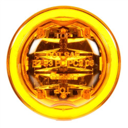 Image of 10 Series, High Profile, LED, Yellow Round, 8 Diode, M/C Light, PC, 12V from Trucklite. Part number: 10275Y