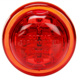 Image of 10 Series, High Profile, LED, Red Round, 8 Diode, M/C Light, PC, 12V from Trucklite. Part number: 10375R