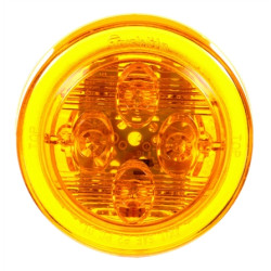 Image of 10 Series, LED, Yellow Round, 8 Diode, Low Profile, M/C Light, PC, 12V from Trucklite. Part number: 10385Y