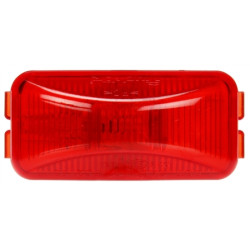 Image of 15 Series, Incan., Red Rectangular, 1 Bulb, M/C Light, PC2, 12V from Trucklite. Part number: 15200R