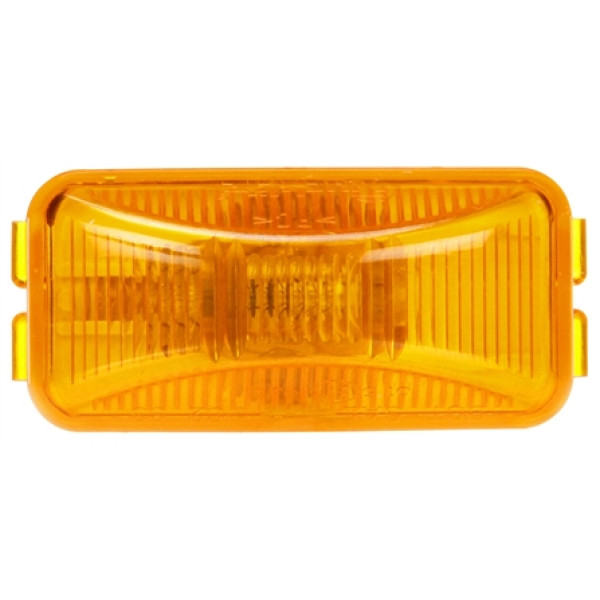 Image of 15 Series, Incan., Yellow Rectangular, 1 Bulb, M/C Light, PC2, 12V from Trucklite. Part number: 15200Y