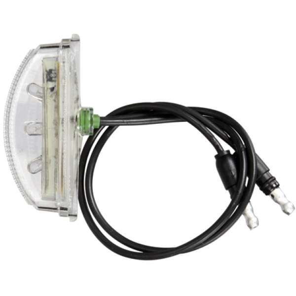 Image of 15 Series, LED, 3 Diode, Rectangular, License Light, Bracket, 12V from Trucklite. Part number: 15227