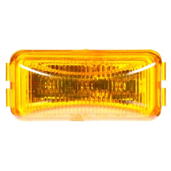 Image of 15 Series, LED, Yellow Rectangular, 3 Diode, M/C Light, P3, 12V from Trucklite. Part number: 15250Y