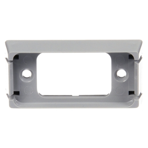 Image of 15 Series, Bracket Mount, 15 Series Lights, Rectangular, Gray, 2 Screw Bracket Mount, Kit from Trucklite. Part number: 15404