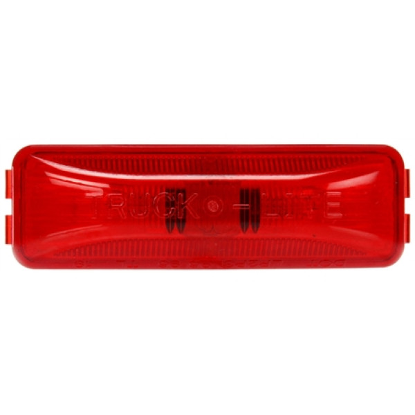 Image of 19 Series, Incan., Red Rectangular, 2 Bulb, Base, M/C Light, PC, 12V from Trucklite. Part number: 19200R
