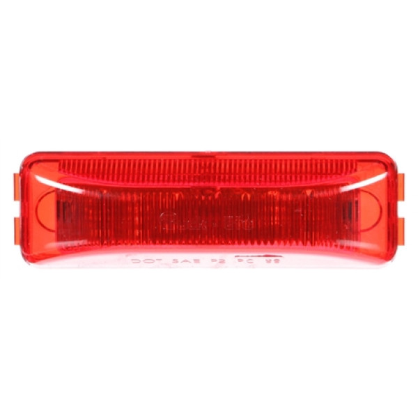 Image of 19 Series, LED, Red Rectangular, 4 Diode, M/C Light, PC2, 12V from Trucklite. Part number: 19275R