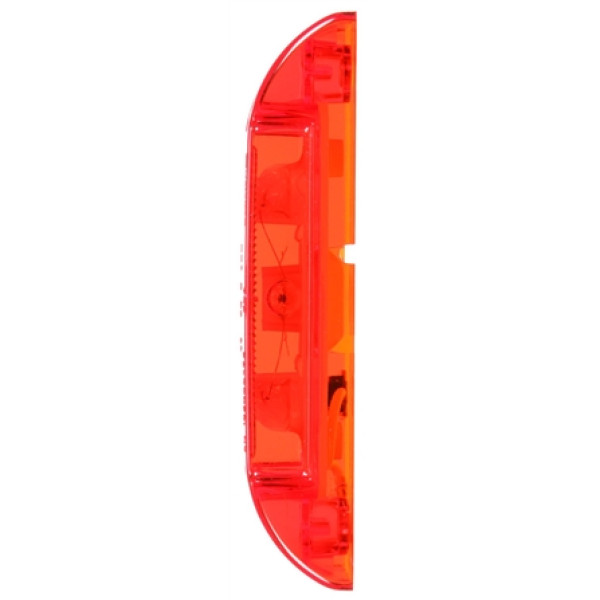 Image of Super 21, Reflectorized, Incan., Red Rectangular, 1 Bulb, M/C Light, P2, 2 Screw, 12V, Kit from Trucklite. Part number: 21002R