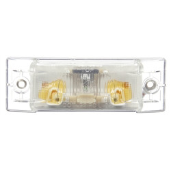 Image of Super 21, Incan., 1 Bulb, Rectangular, License Light, Clear 2 Screw Bracket, 12V, Kit from Trucklite. Part number: 21004C