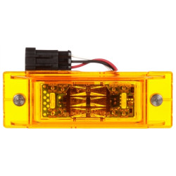 Image of 21 Series, LED, Yellow Rectangular, 16 Diode, M/C Light, P2, 2 Screw, 12V from Trucklite. Part number: 21096Y
