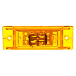 Image of 21 Series, LED, Yellow Rectangular, 8 Diode, M/C Light, PC, 2 Screw, 12V from Trucklite. Part number: 21275Y