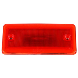 Image of 25 Series, LED, Red Rectangular, 3 Diode, M/C Light, P2, 2 Screw Surface, 12V from Trucklite. Part number: 25250R