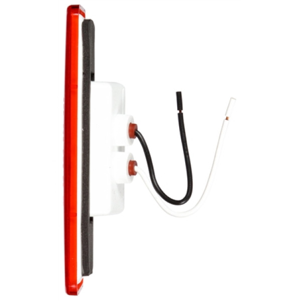 Image of 25 Series, LED, Red Rectangular, 3 Diode, M/C Light, P2, 2 Screw Surface, 12V from Trucklite. Part number: 25250R