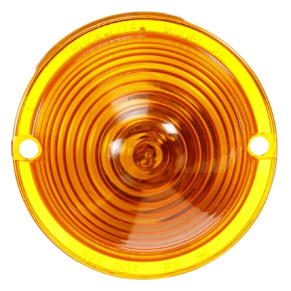 Image of 26 Series, Incan., Yellow Beehive, 1 Bulb, M/C Light, P2, 2 Screw, 12V from Trucklite. Part number: 26762Y