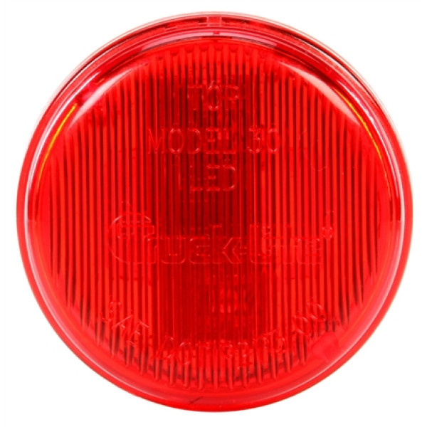 Image of 30 Series, LED, Red Round, 2 Diode, Low Profile, M/C Light, P3, Black Grommet, 12V, Kit from Trucklite. Part number: 30070R
