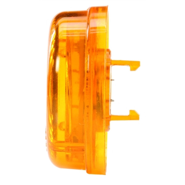 Image of 30 Series, LED, Yellow Round, 2 Diode, Low Profile, M/C Light, P3, Black Grommet, 12V, Kit from Trucklite. Part number: 30070Y