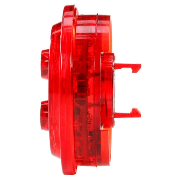 Image of 30 Series, LED, Red Round, 6 Diode, Low Profile, M/C Light, PC, Black Grommet, 12V, Kit from Trucklite. Part number: 30086R
