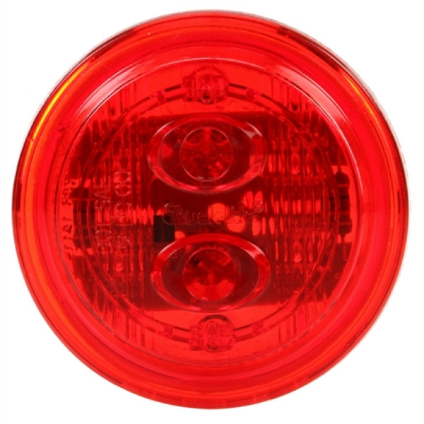Image of 30 Series, LED, Red Round, 6 Diode, Low Profile, M/C Light, PC, Black Grommet, 12V, Kit from Trucklite. Part number: 30086R