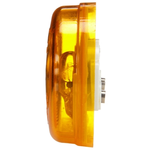 Image of 30 Series, Incan., Yellow Round, 1 Bulb, M/C Light, PC, 12V from Trucklite. Part number: 30200Y