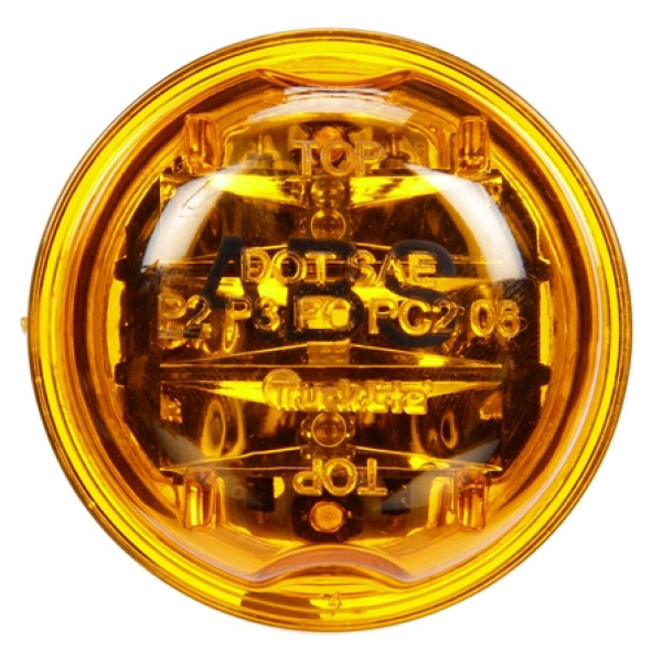 Image of 30 Series, LED, Yellow Round, 8 Diode, ABS, M/C Light, PC2, 12V from Trucklite. Part number: 30264Y