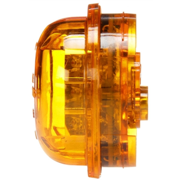 Image of 30 Series, LED, Yellow Round, 8 Diode, High Profile, M/C Light, PC, 12V from Trucklite. Part number: 30275Y