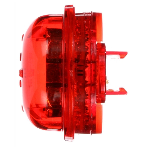 Image of 30 Series, LED, Red Round, 8 Diode, High Profile, M/C Light, PC, 12V from Trucklite. Part number: 30375R