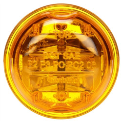 Image of 30 Series, LED, Yellow Round, 8 Diode, High Profile, M/C Light, PC, 12V from Trucklite. Part number: 30375Y