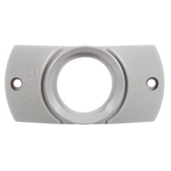 Image of 30 Series, Gray Grommet, Deflector Mount, 30 Series Lights, Round, Gray, 2 Screw Bracket Mount, Kit from Trucklite. Part number: 30405