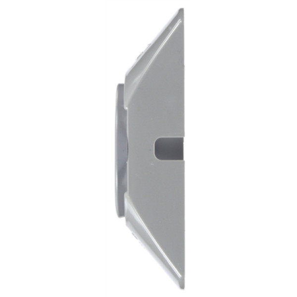 Image of 30 Series, Gray Grommet, Deflector Mount, 30 Series Lights, Round, Gray, 2 Screw Bracket Mount, Kit from Trucklite. Part number: 30405