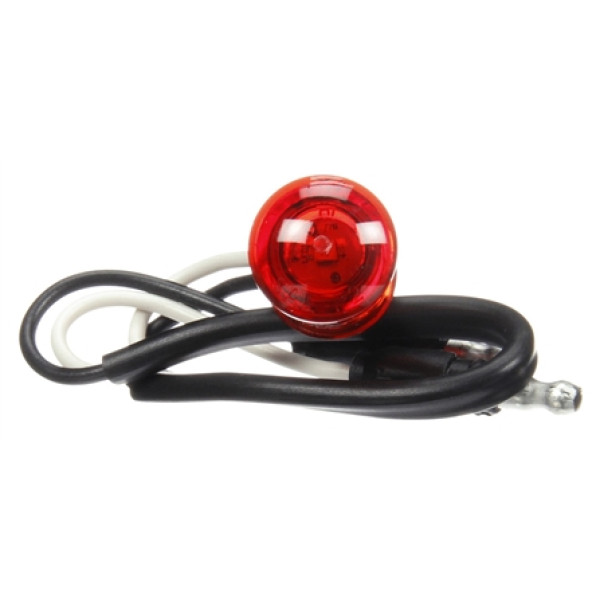 Image of 33 Series, LED, Red Round, 1 Diode, M/C Light, P2, 12V from Trucklite. Part number: 33250R