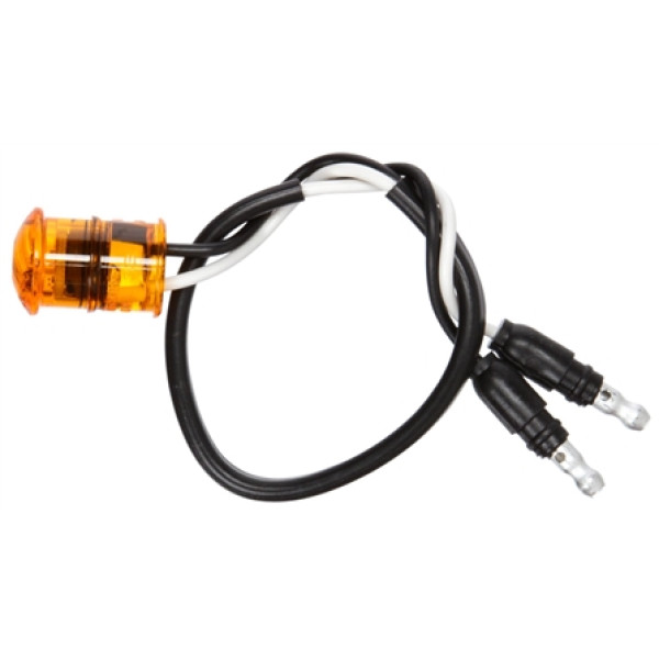 Image of 33 Series, LED, Yellow Round, 1 Diode, M/C Light, PC, 12V from Trucklite. Part number: 33275Y