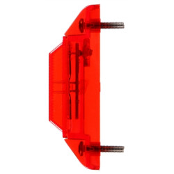 Image of 35 Series, LED, Red Rectangular, 1 Diode, M/C Light, P2, 2 Screw, 12V, Kit from Trucklite. Part number: 35001R