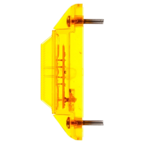 Image of 35 Series, LED, Yellow Rectangular, 2 Diode, M/C Light, P2, 2 Screw, 12V from Trucklite. Part number: 35200Y
