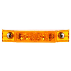 Image of 35 Series, LED, Yellow Rectangular, 5 Diode, M/C Light, PC, 2 Screw, 12V from Trucklite. Part number: 35375Y