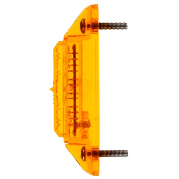 Image of 35 Series, LED, Yellow Rectangular, 5 Diode, M/C Light, PC, 2 Screw, 12V from Trucklite. Part number: 35375Y
