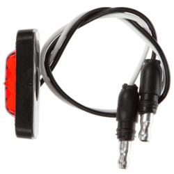 Image of 36 Series, LED, Red Rectangular, 3 Diode, Flex-Lite Side Exit, M/C Light, PC, Adhesive, 12V from Trucklite. Part number: 36105R