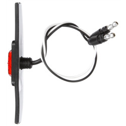 Image of 36 Series, LED, Red Winged, 3 Diode, Flex-Lite Rear Exit Wire, M/C Light, PC, Adhesive, 12V from Trucklite. Part number: 36110R