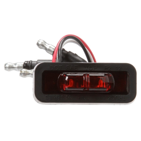 Image of 36 Series, Dual-Function, LED, Flex-Lite, Red, Rectangular, 3 Diode, Black, 12V from Trucklite. Part number: 36203R