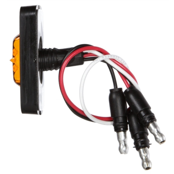 Image of 36 Series, Dual-Function, LED, Flex-Lite, Yellow, Rectangular, 3 Diode, Black, 12V from Trucklite. Part number: 36203Y