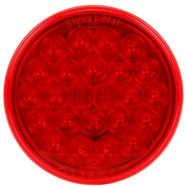 Image of Signal-Stat, LED, Red, Round, 24 Diode, S/T/T, PL-3, 12V from Signal-Stat. Part number: 4050