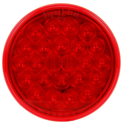 Image of Signal-Stat, LED, Red, Round, 24 Diode, S/T/T, PL-3, 12V from Signal-Stat. Part number: 4050