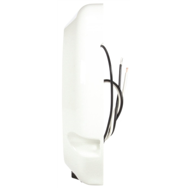 Image of Super 44, LED, 6 Diode, Clear, Round, Dome Light, White Flange, 12V from Trucklite. Part number: 44438C