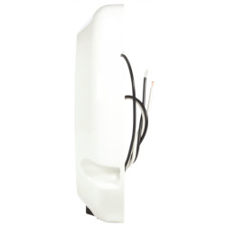 Image of Super 44, LED, 6 Diode, Clear, Round, Dome Light, White Flange, 12V from Trucklite. Part number: 44438C